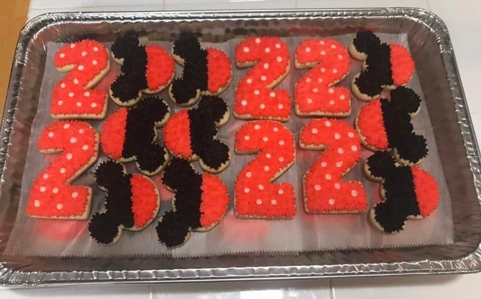Graduation 2022 Mickey themed cookies