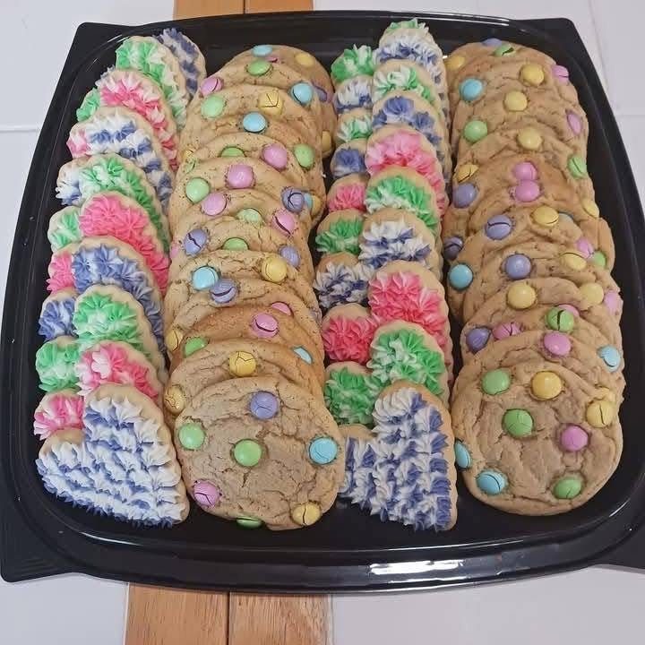 Candy and piped cookie platter