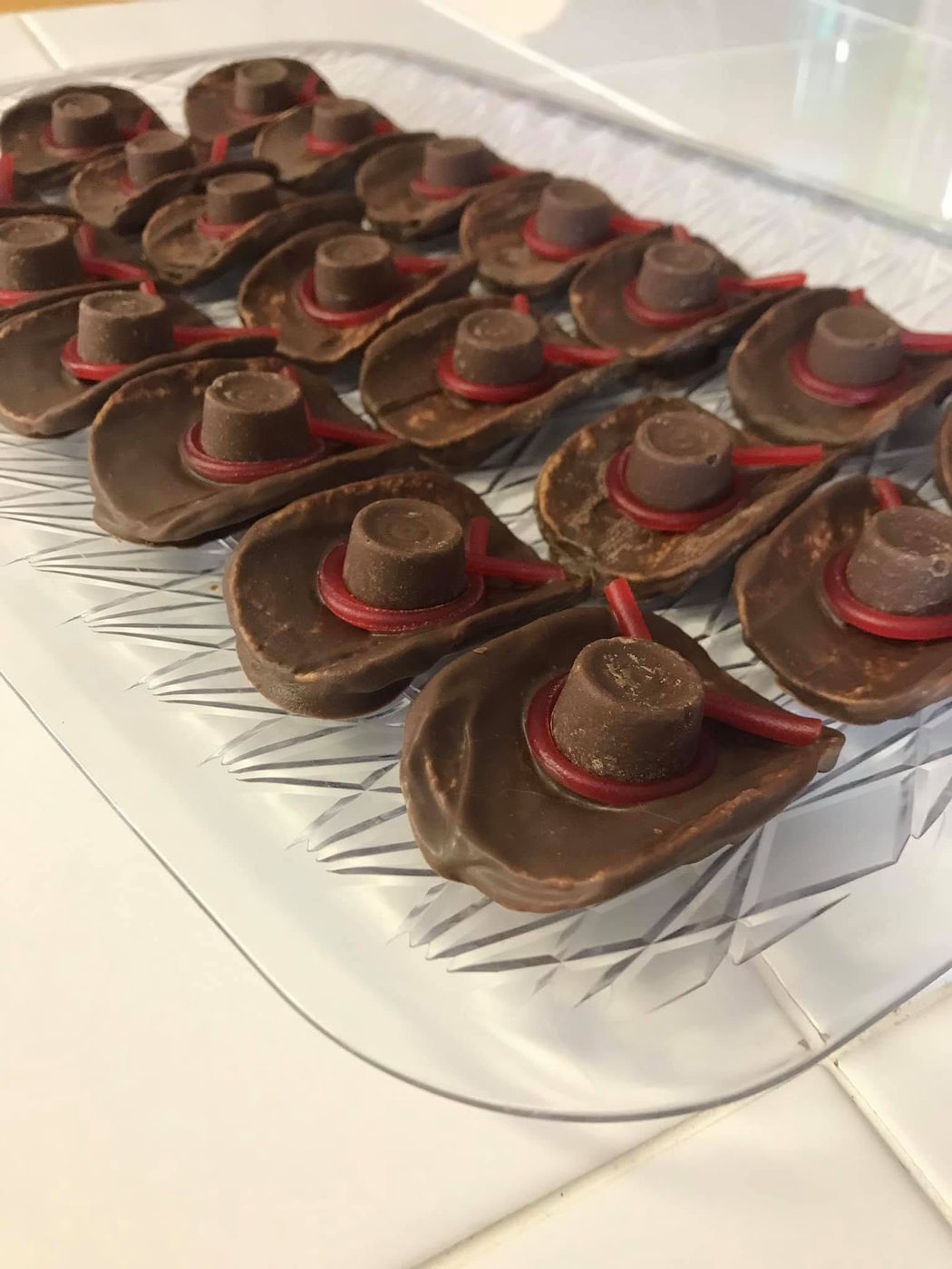 Chocolate cowboy hat candies